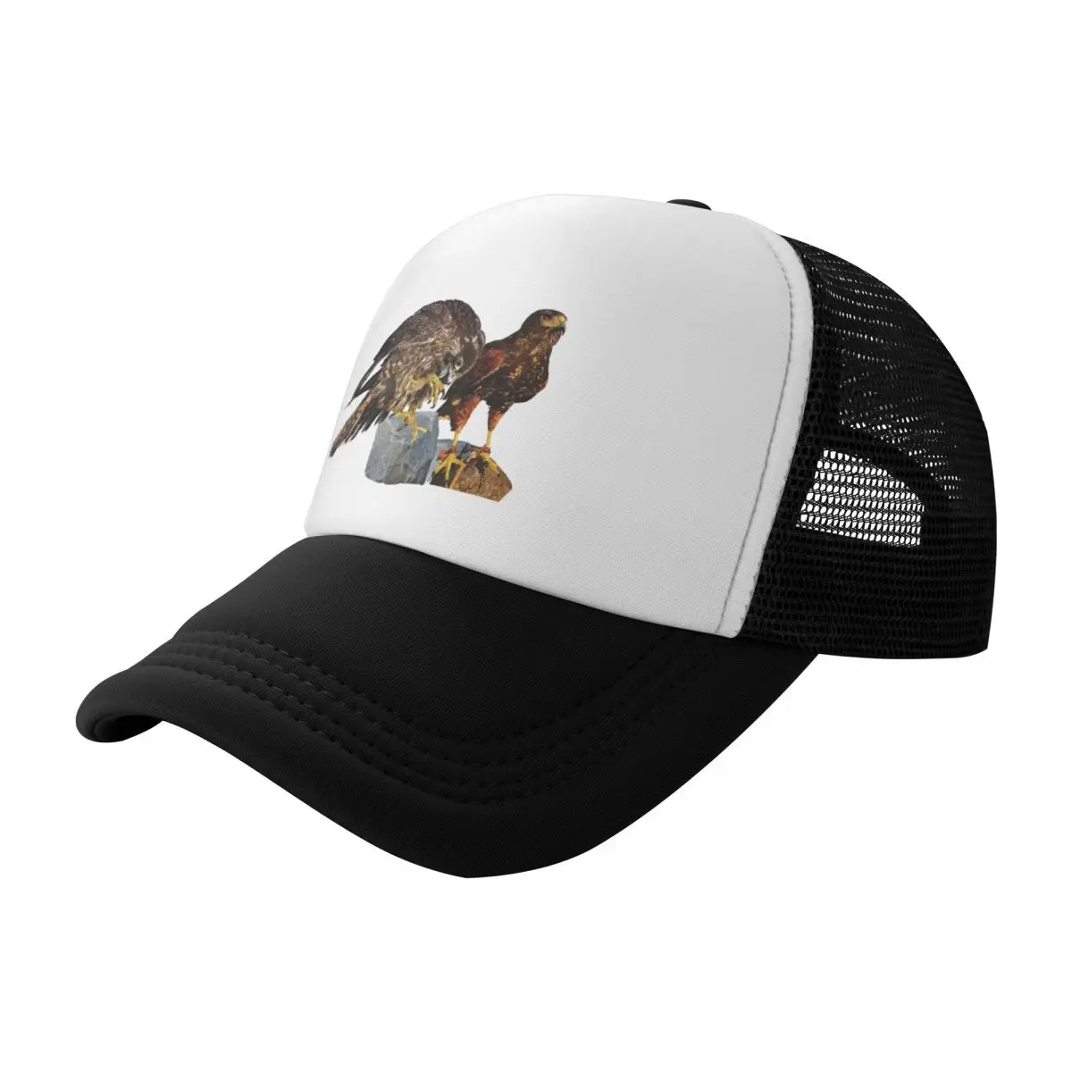 

Peregrine Falcon and Harris's Eagle Baseball Cap Wild Ball Hat Streetwear Hats For Women Men's