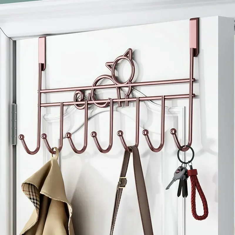 

Bathroom Home Bathroom Hanger The Rack New Towel Hooks Clothes Door Kitchen Hat Organizer Holder Over Accessories Hang Coat Door