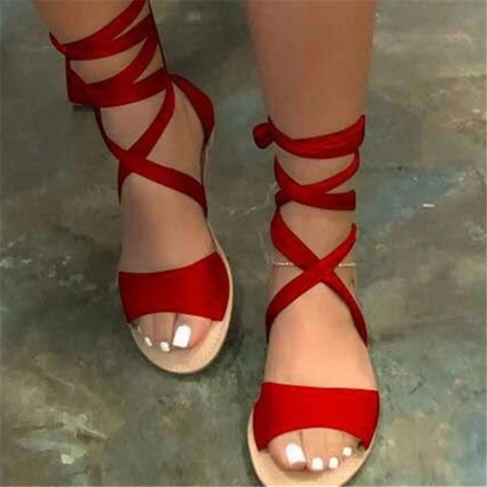

Women Platform Sandals Zapatos De Mujer Sandal flat Platform 2023 Summer solid Fashion Female open toe Thin-soled Roman Shoes