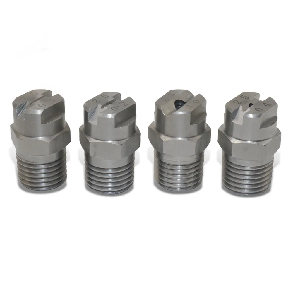 HVV Fan-shaped nozzle High pressure cleaning nozzle 1/4 outer wire Aperture Diameter 0.66mm 0.91mm 1.3mm 1.6mm Water gun nozzle 4