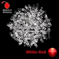 5MM White-Red 100pcs
