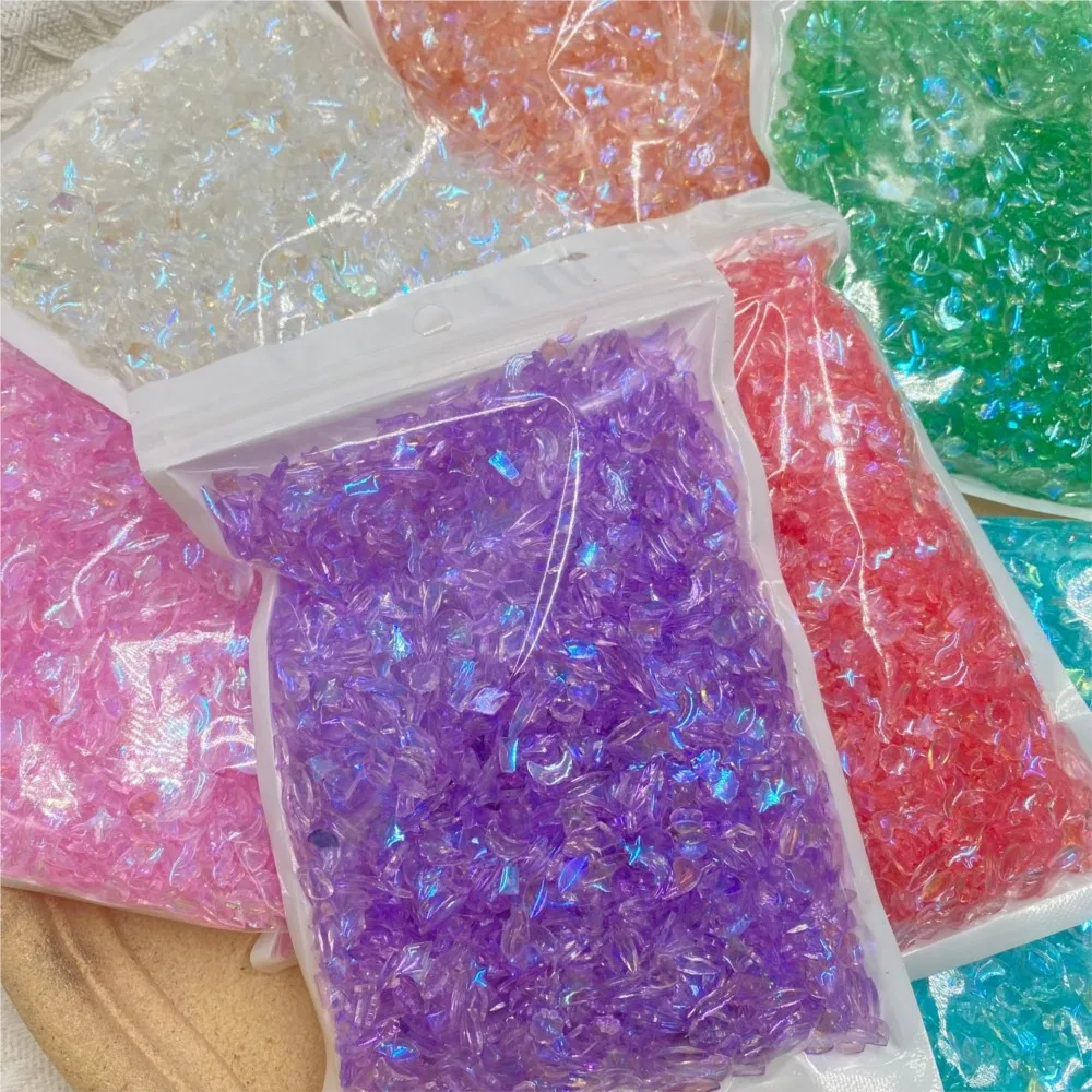 

100Pcs Mixed Non Hotfix Rhinestones Glitter Crystal AB Flat Back Strass Nail Decorations 3D Glass Crystals Nail Art DIY Supplies