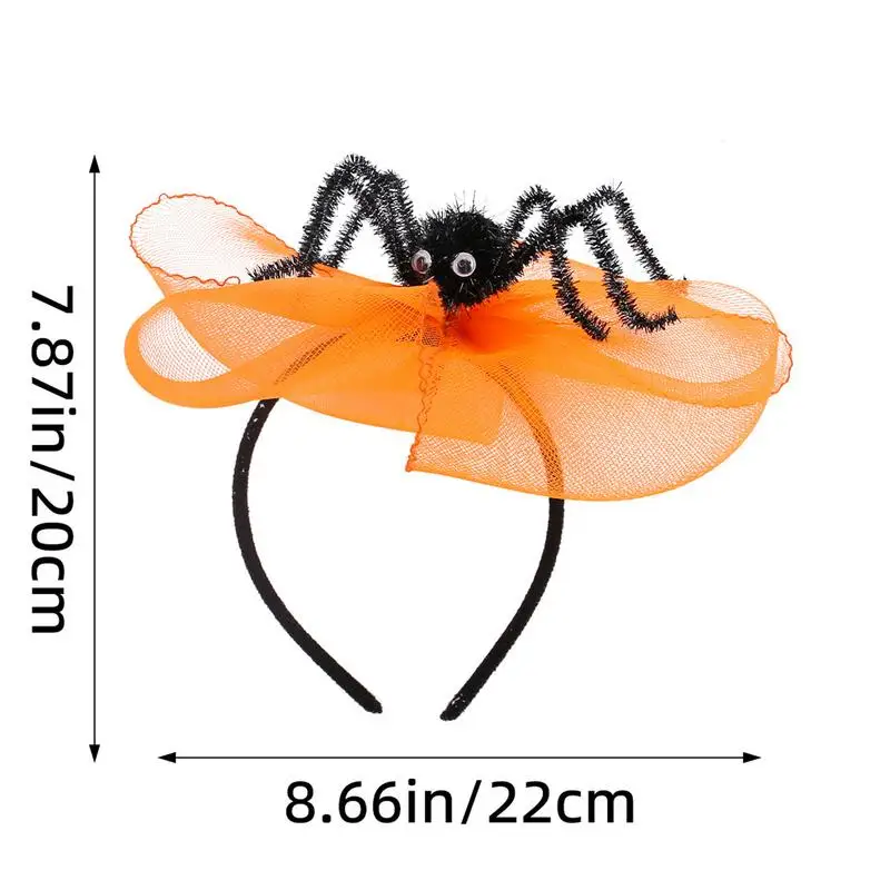 Spider Headband For Women Party Dance Supplies Horror Headband Halloween Costume Accessory Spiders & Skull Design For All Ages