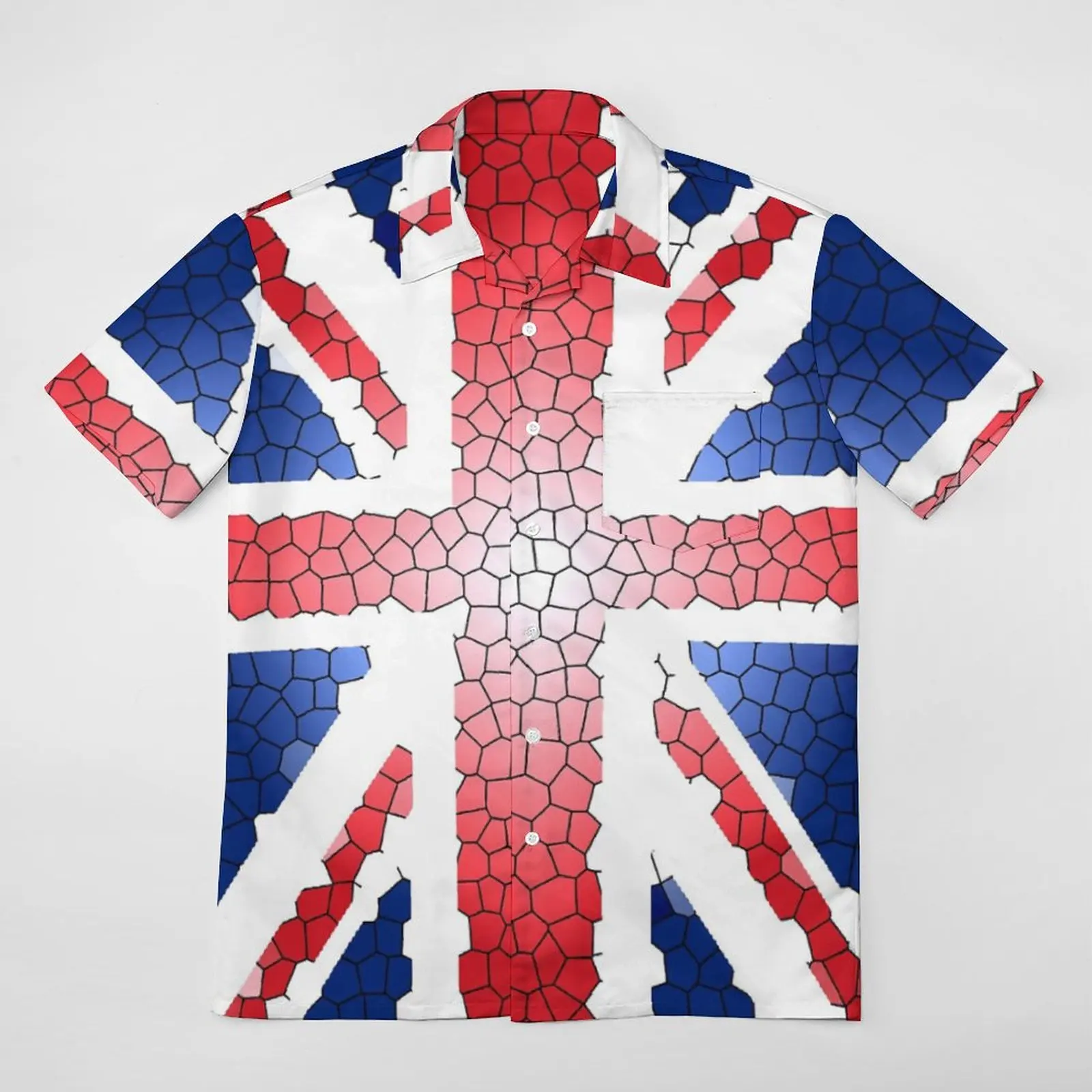 

Funny CRACKED Union Jack. Stained, Glass, Effect, UK, Flag, BRITAIN, BLIGHTY, BRITISH A Short Sleeved Shirt T-shirts Pantdress R