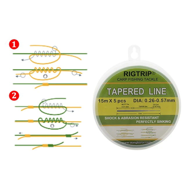 15m*5pcs Carp Fluorocarbon Hooklink - Carp Fishing Line Carp Line