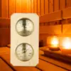 Bimetallic Wooden Sauna Sweat Room Wall Mounted Temperature And Humidity Meter Household Indoor Baby Room Temperature 2