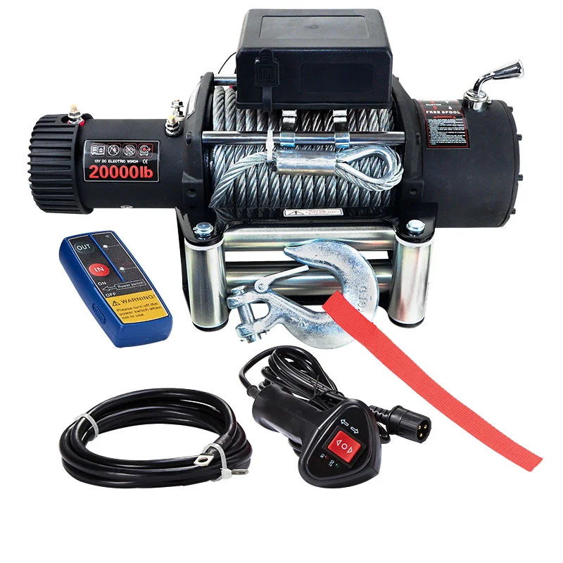 

Jeep Suv Offroad Electric Warn Winch 12v 2000lbs to 20000lbs 4x4 4-way Roller Fairlead Truck Rescue Waterproof Turn 180 Included