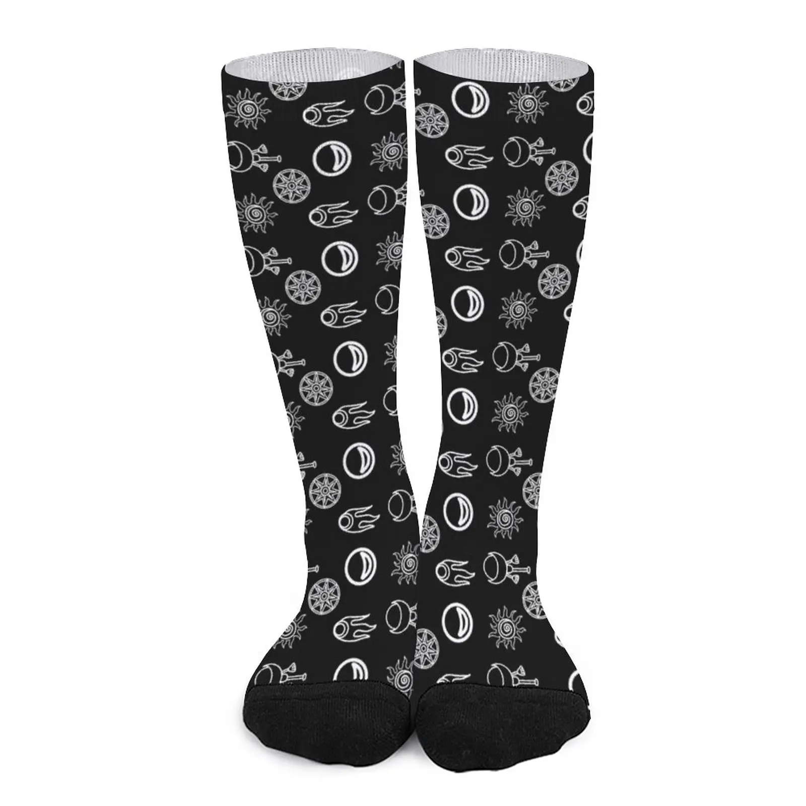 victoria line seat pattern socks heating sock custom sports funny gift men socks women s Akkadian empire symbol pattern white Socks Men's socks sport socks Men′s sock