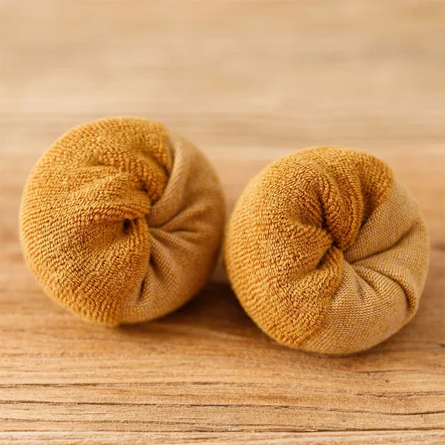 Winter Men's Cotton Tube Socks Harajuku Retro Thick Warm Striped Plus Size Long Terry Socks 5 Pair 2