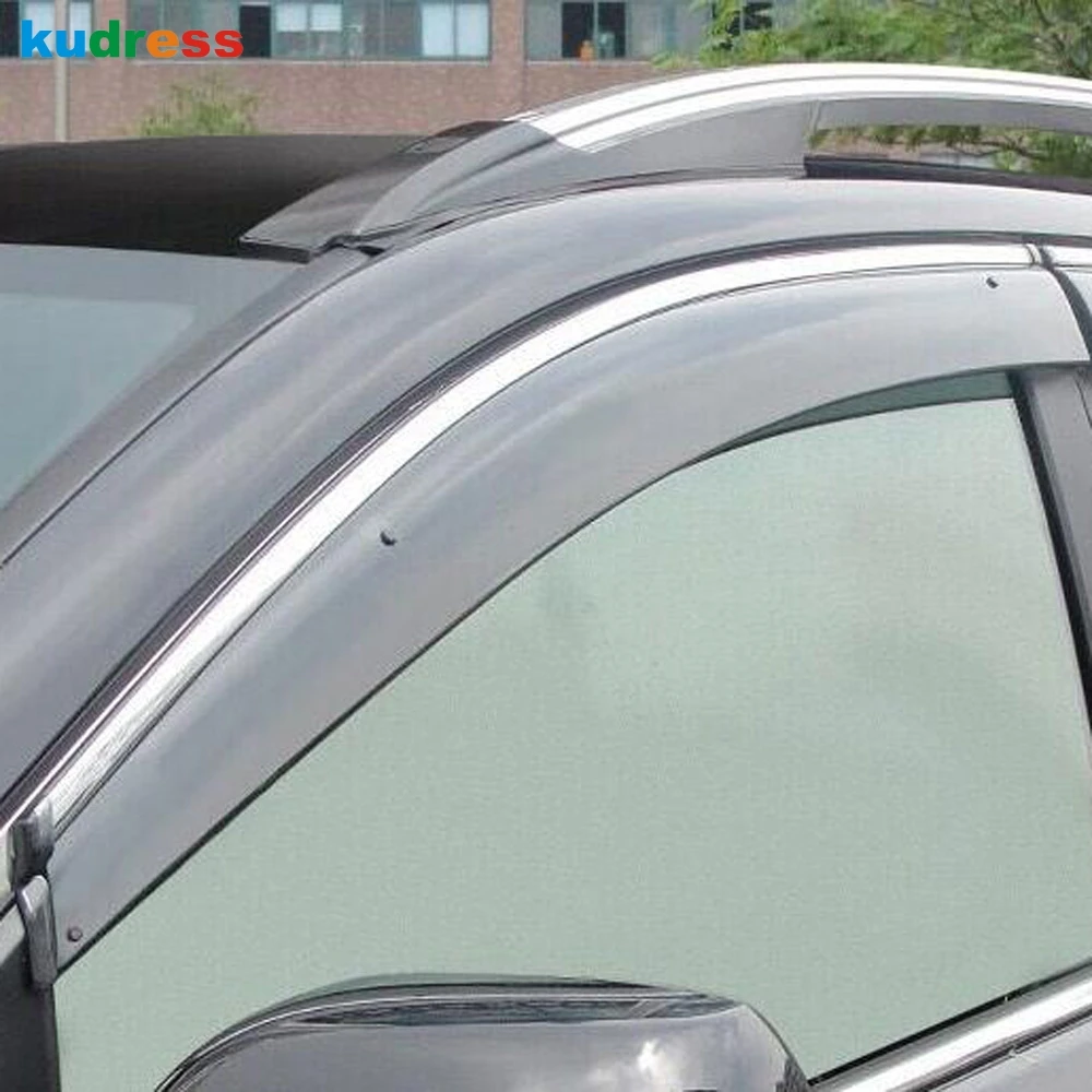 Details about   Chrome Window Visor Sun Guard Wind Rain Shield For Honda CR-V 2017~2019