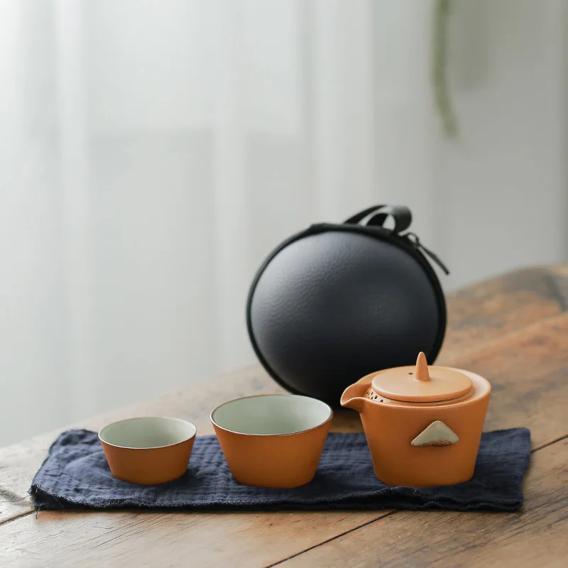 1 Teapot 3 Cups for Office/Home/Travel Dresea Travel Tea Set Japanese Chinese Porcelain Tea Sets 