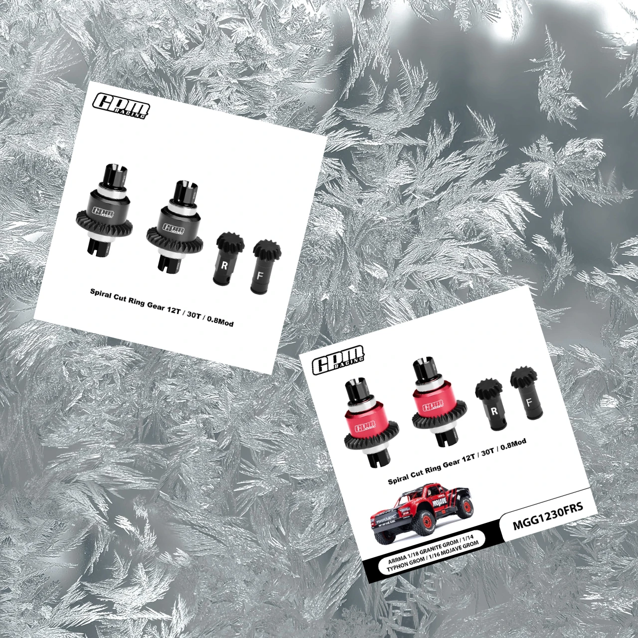 Juego De Engranajes Diferenciales Delanteros Y Traseros 12/30T Para Arrma GROM – Acero 4140 Y Aluminio 7075, Compatible Con Granite, Typhon, Mojave, Gorgon