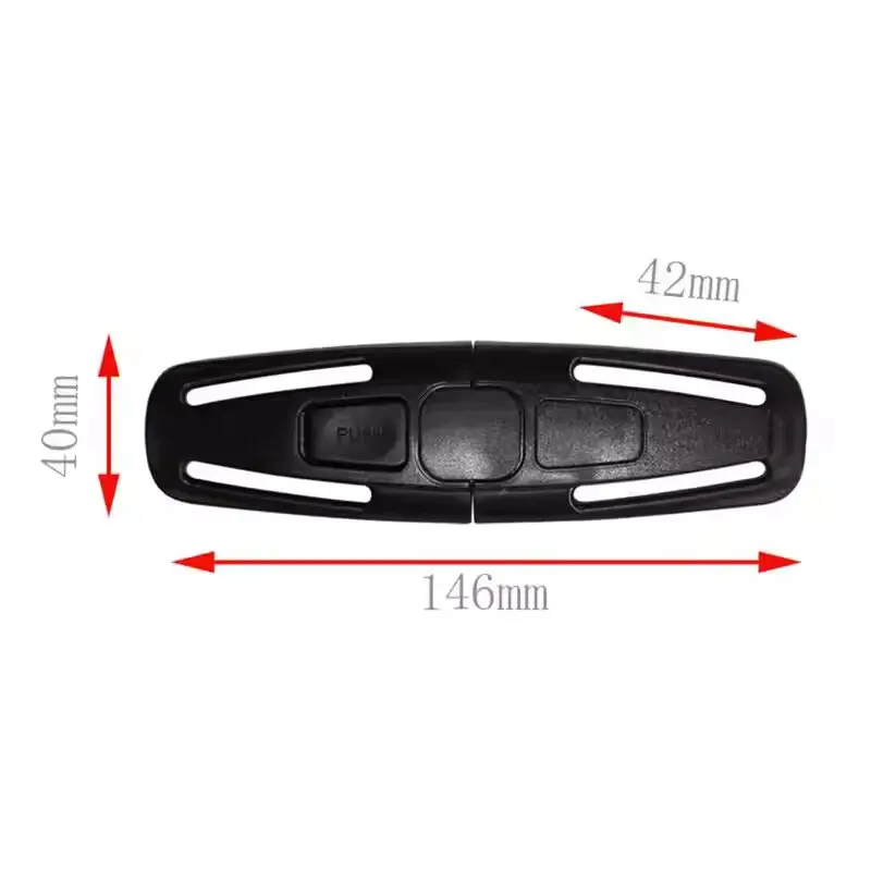 SEAMETAL Baby Car Seat Safety Belt Clip Child Chair Adjustable Interior Latch 5 Point Seats Buckle Knots Seatbelt Covers Lock