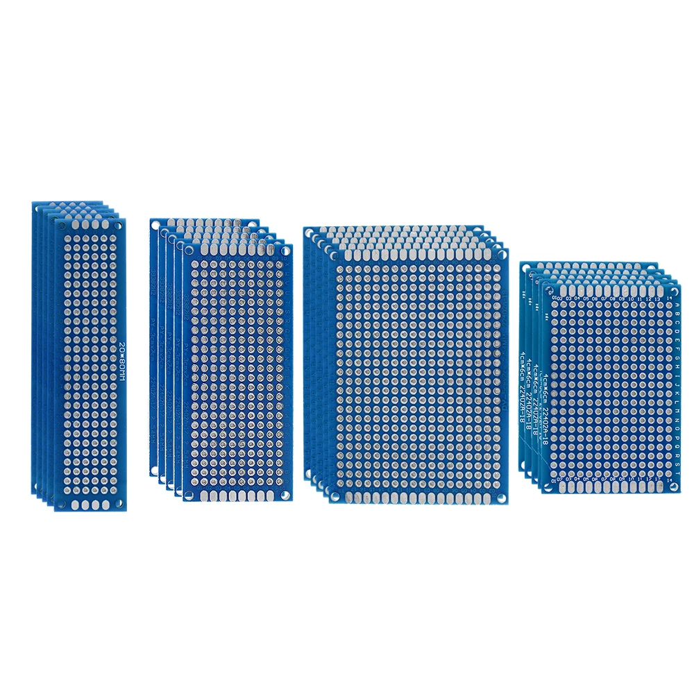 PCB Board Double sided PCB kit 2x8 3x7 4x6 5x7cm Universal Prototype Circuit Boards Diy 20PCS/Lot