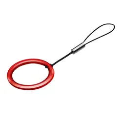Universal Detachable Hanging Ring Lanyard with Finger Strap (Red)