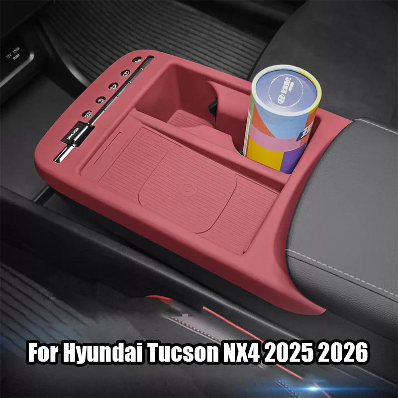 GAFAT Nieuwe H*yundai Tucson NX4 2021 2022(automatische transmissie) middenconsole armleuning opbergbox middenarmleuning organizer tray