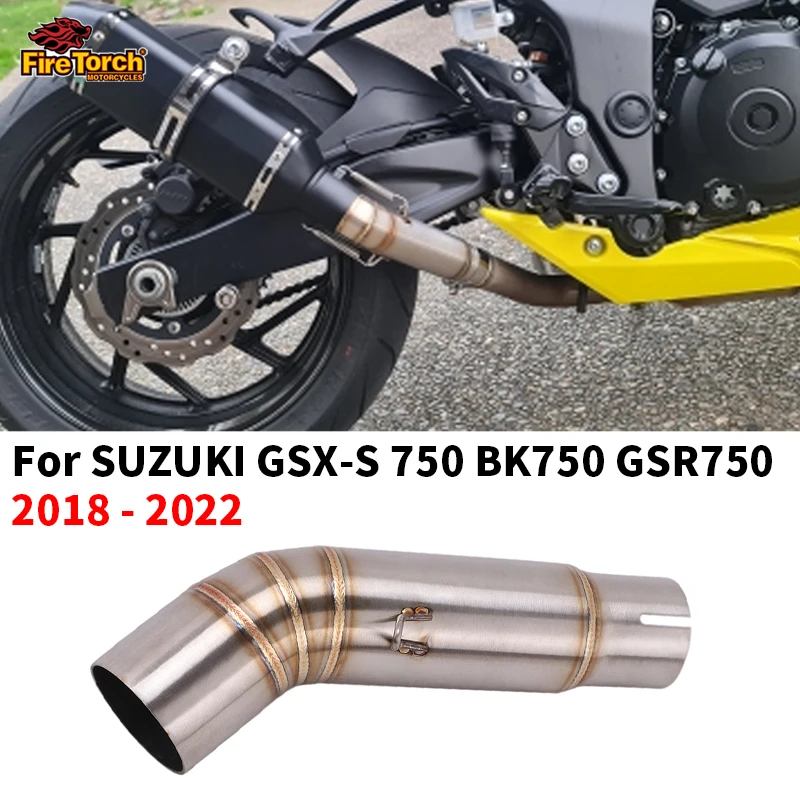 MotorcycleExhaustEscapeModifiedMidLinkPipeForSUZUKIGSXS750