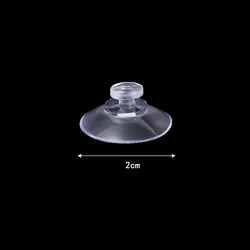 Clear Suction Cup Hooks - Multipurpose Transparent Plastic Hangers - 5PCS (20mm)