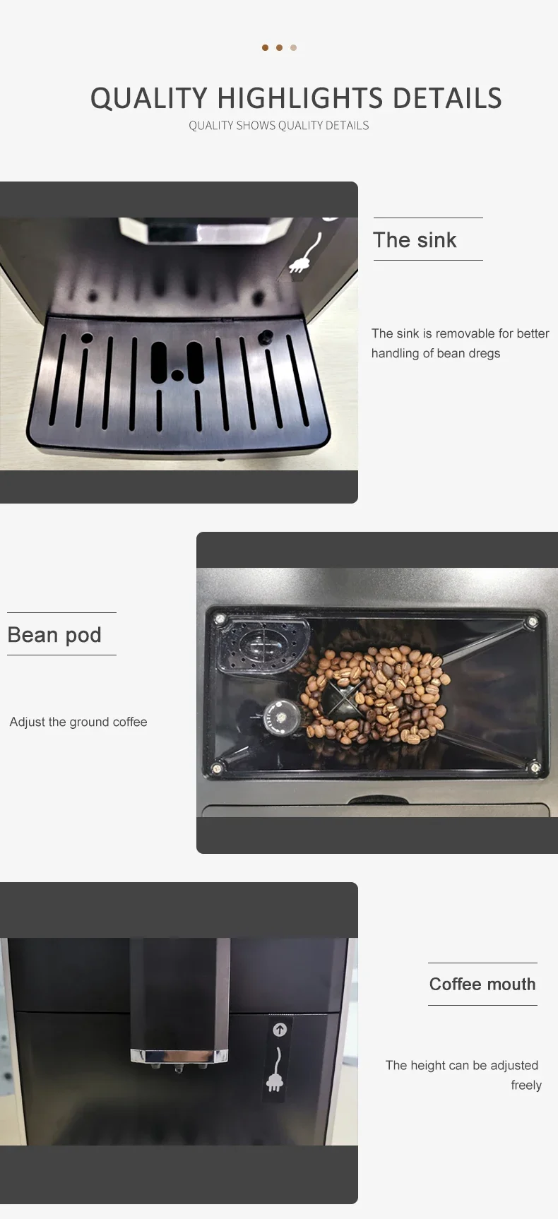 Cafeteras Electric Coffee Maker Best Business Touch Screen Automatic Bean To Cup Coffee Machine With Milk Tank 5