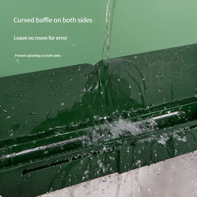 Kitchen Sink Water Splash Guards Waterproof Baffle Dish/ Fruit Vegetable Washing Anti-water Board Baffle Storage Drain Basket
