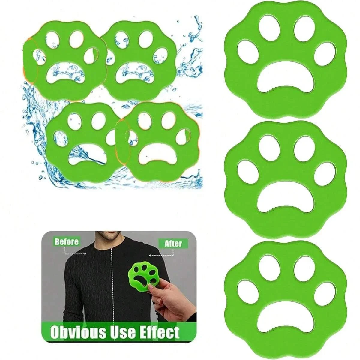 1/5/10pcs Pet Hair Remover Washing Machine Accessories Cat and Dog Fur Multifunctional Reusable Cleaning Clothes Bedding 5