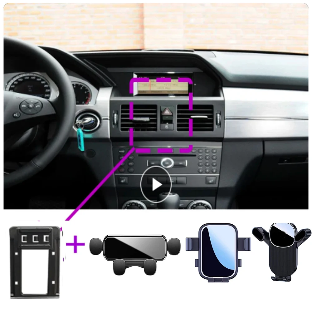 

Car Mobile Phone Holder For Mercedes Benz GLK X204 2008 2009 2010 2011 2012 Special Fixed Bracket Base Interior Accessories