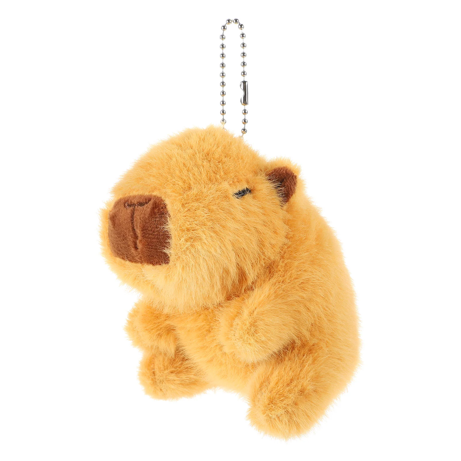 

Plush Capybara Keychains DIY Wallet Schoolbag Pendants Stuffed Animal Charms Decor Backpack