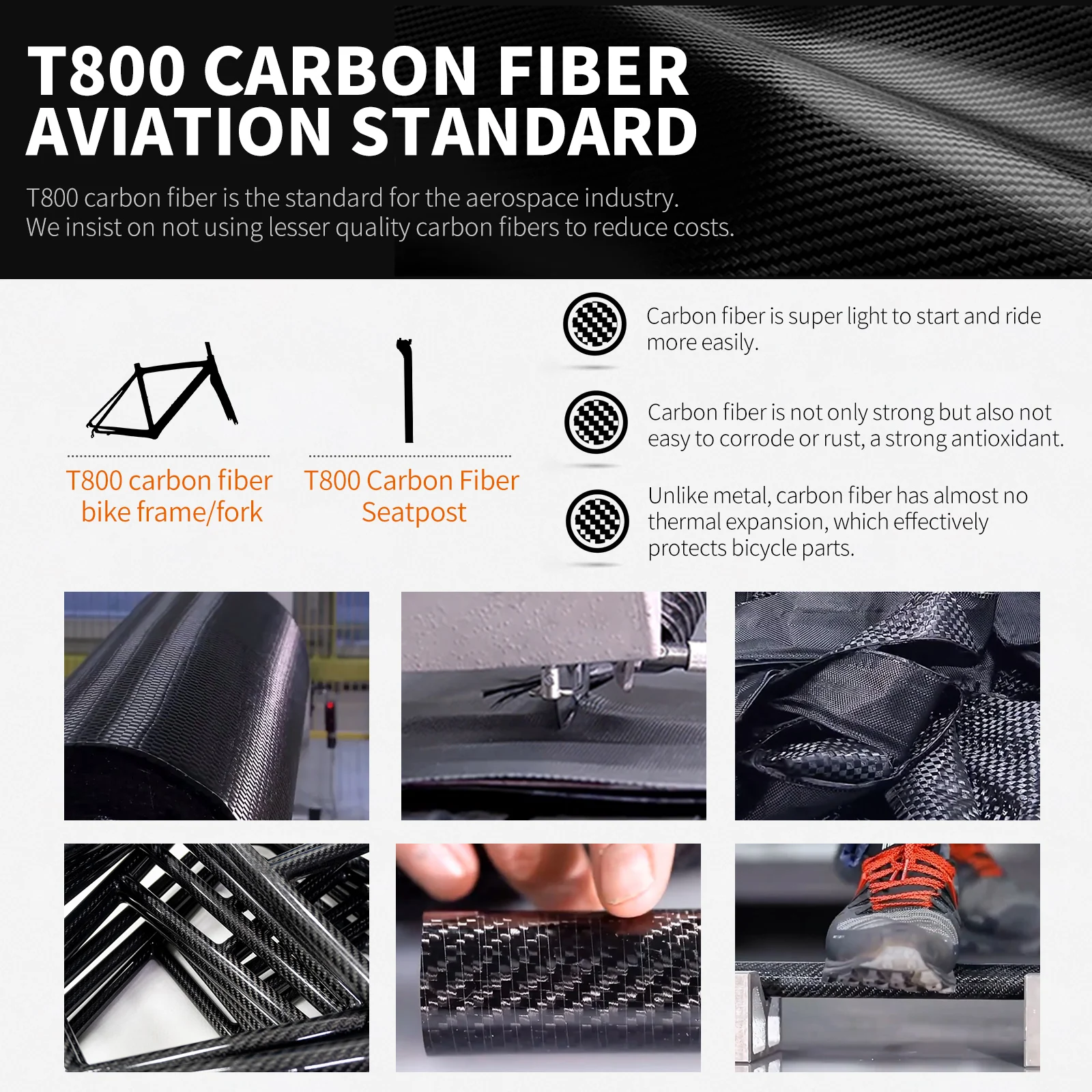 Bici Da Strada In Carbonio KABON - Telaio T800, Shimano 105 22v, Freni A Disco, Per Ghiaia E Asfalto - Foto 10