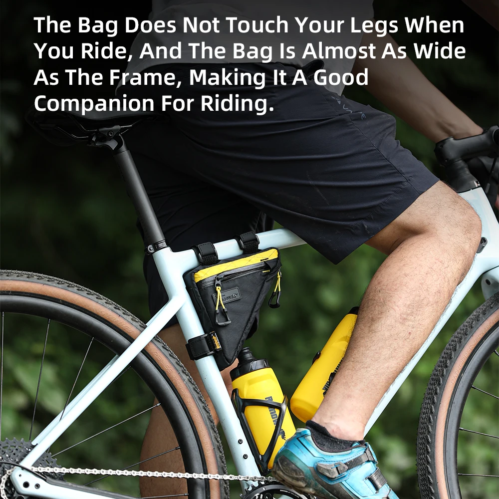 Bolsa Triangular Para Marco De Bicicleta - Impermeable, Con Compartimentos, Para Bicicletas De Carretera