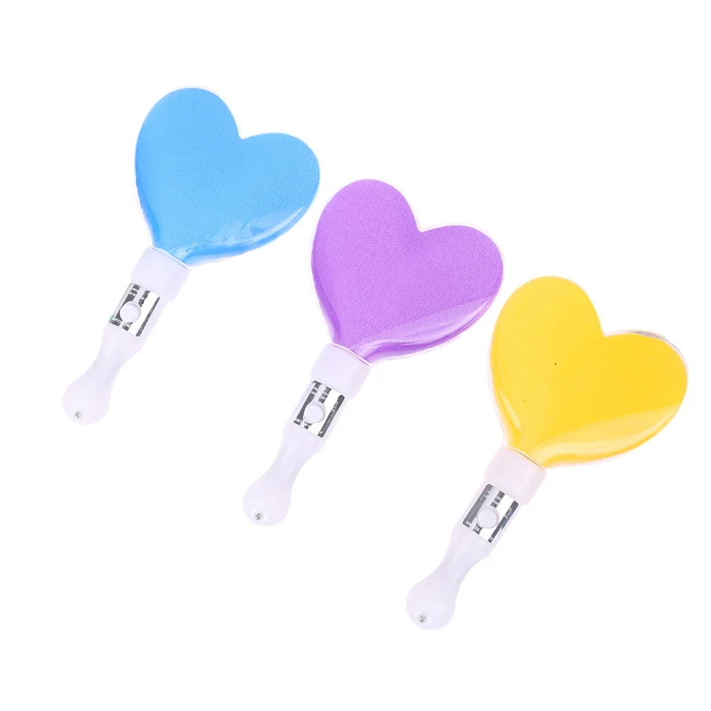 Heart Shape LED Glow Stick Love  Luminous Concert Cheering Tube Battery Powered Wedding Party Light Stick Toys