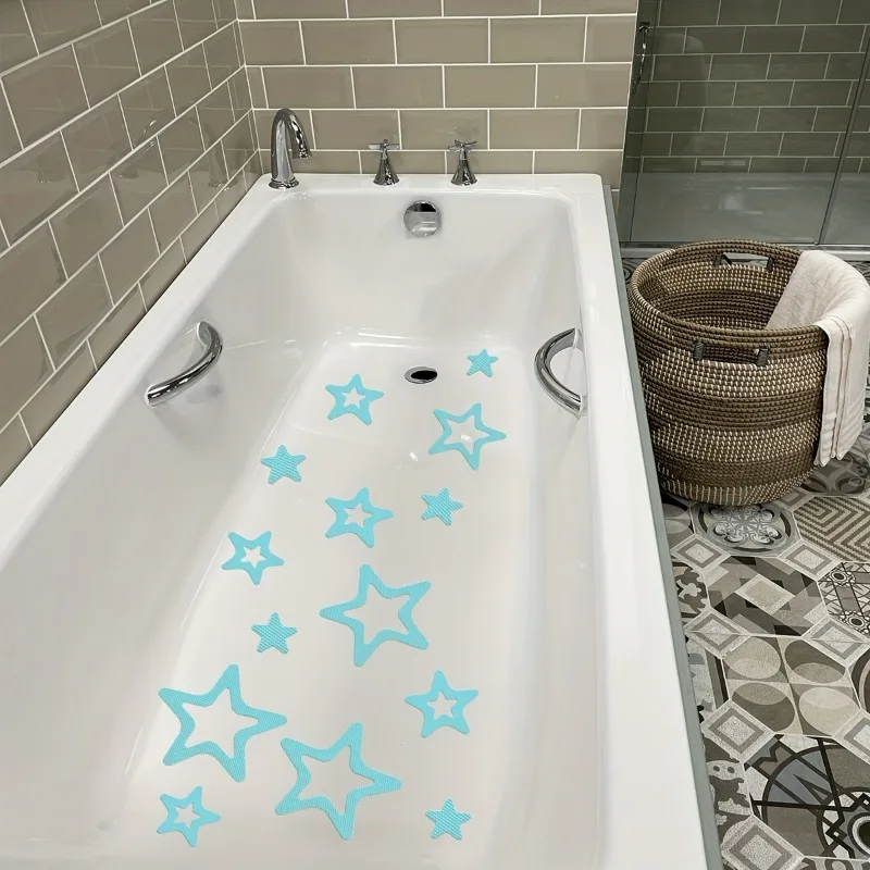 Waterproof Star Shaped Bathtub Sticker Non-Slip, Self-Adhesive, Removable, and Decorative Perfect for Bathroom and Toilet Decor