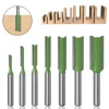 6mm Shank Router Bit Single Edge Double Edge Straight Knife Edge Trimmer Head Milling Cutter For Wood Carving 1
