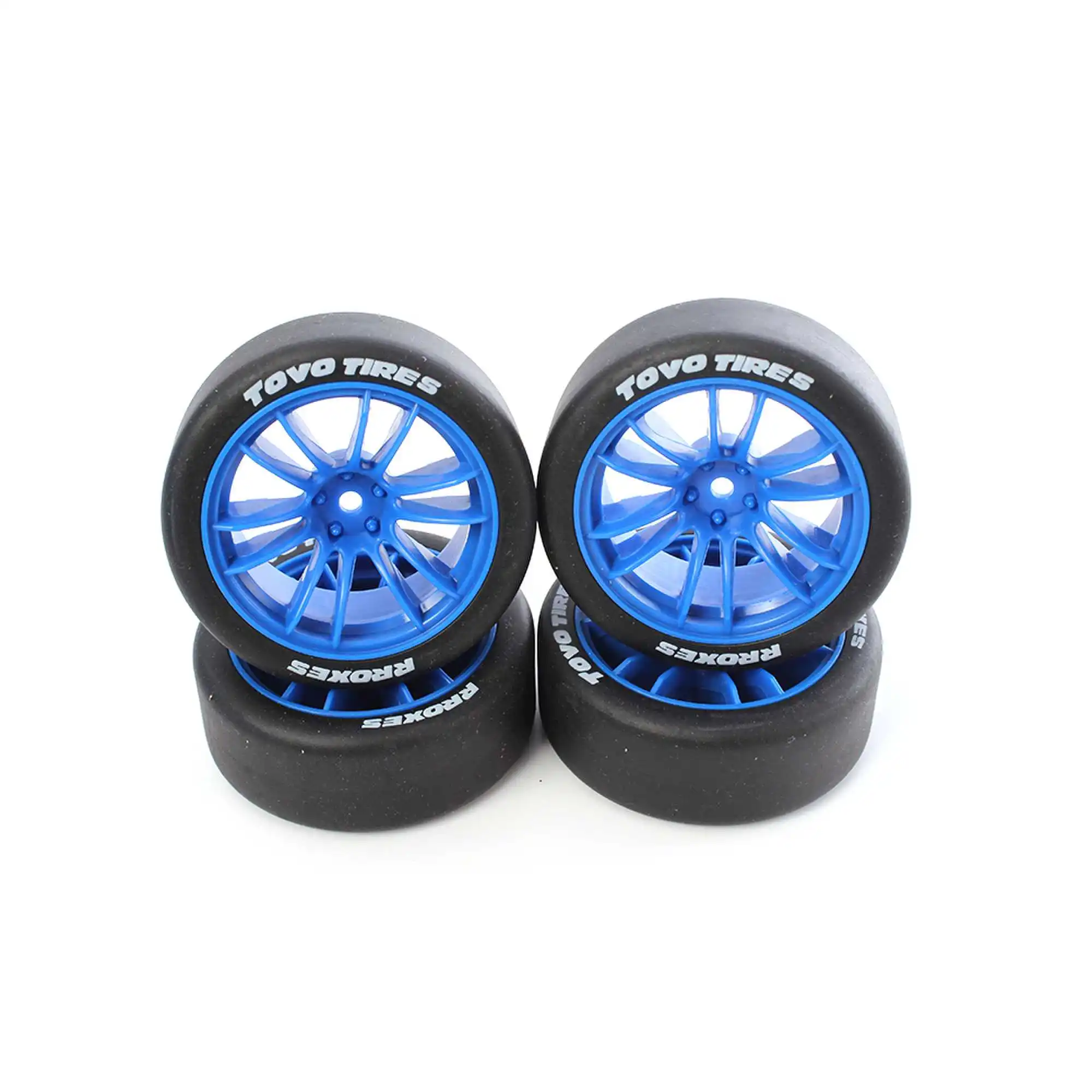 1/10 Scale Hard Drift Tires Set (4 Pieces) - 65mm Wheels