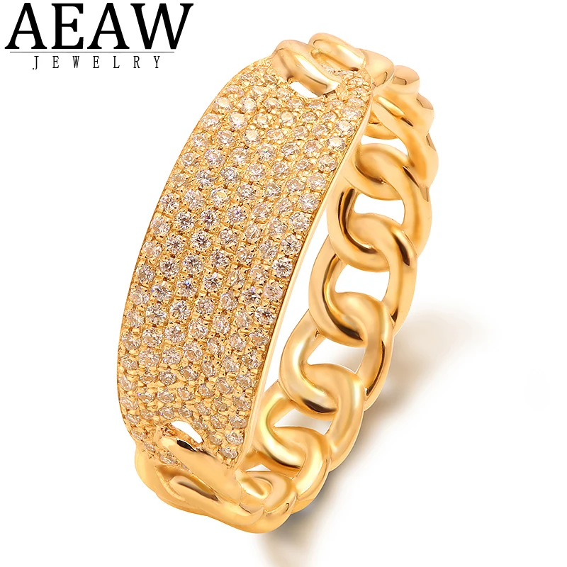 

AEAW DF Color 0.36ctw Round Cut Moissanite Rings 10K Yellow Gold for Women Wedding Engagement Gift in Fine Jewelry New