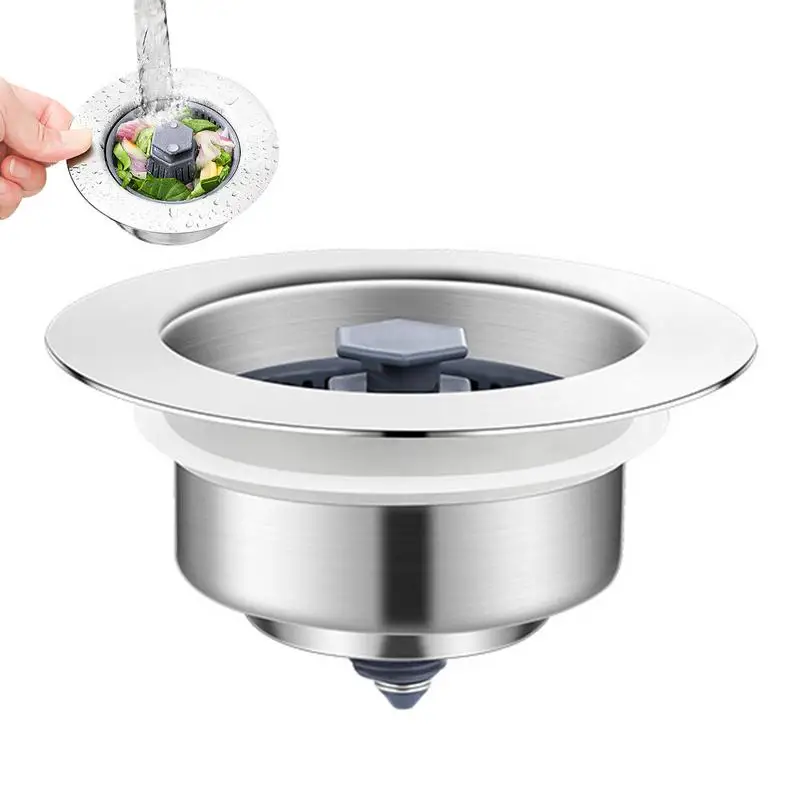 

Ситечко для слива кухонной раковины, ситечко для раковины, выдвижная стопор для слива, пружинный дренажный раствор, Очистка для использования в гостинице, столовой