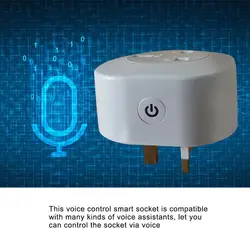 WiFi Smart Plug Sockets 16A EU Plug Tuya Smart Life APP Work with Alexa Google Home Voice Control Timer