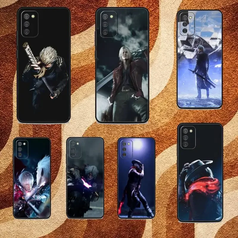 D-Dmc 5 Custodia Per Telefono Dante Vergil Per Samsung Galaxy,S,23,22,21,20,10,E,9,8,7,6,5G,Plus,Edge,Ultra,Lite Cover Morbida Nera