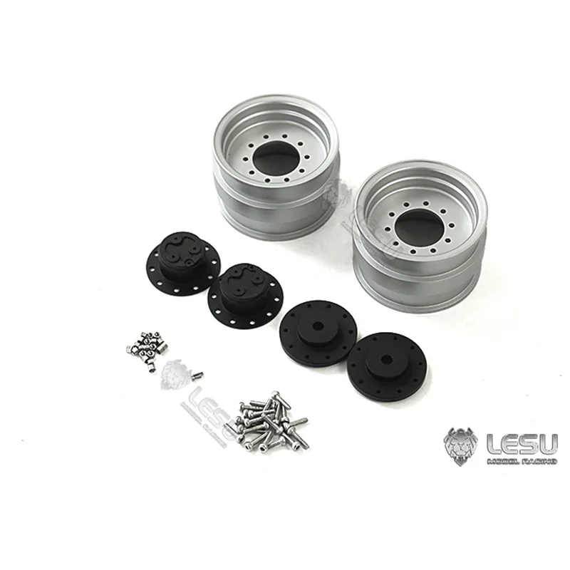 

LESU Metal Front Wheel Hubs for 1/14 Hydraulic RC Excavator Bl71 Backhoe Loader Model Spare Parts Toys for Adult Th22430-Smt3