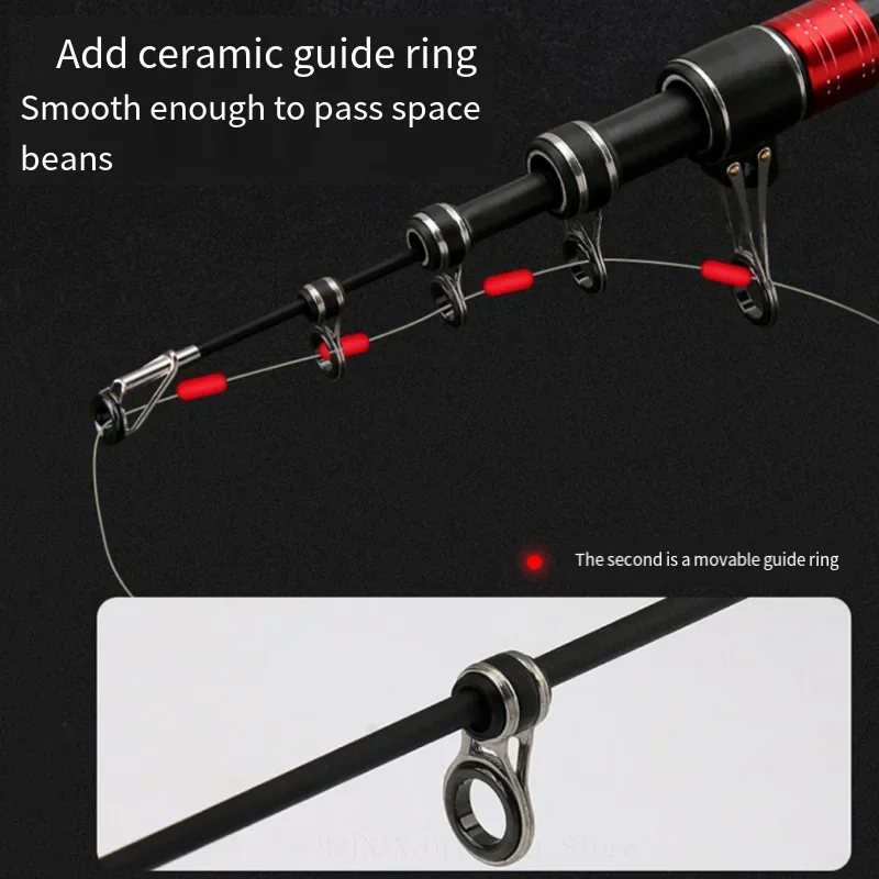 Telescopic Fishing Rod 2.7/3.0/3.6/4.2/4.5m Travel Surf Rod Spinning Power 30-250g Throwing Surfcasting Carbon Baitcasting rod 5