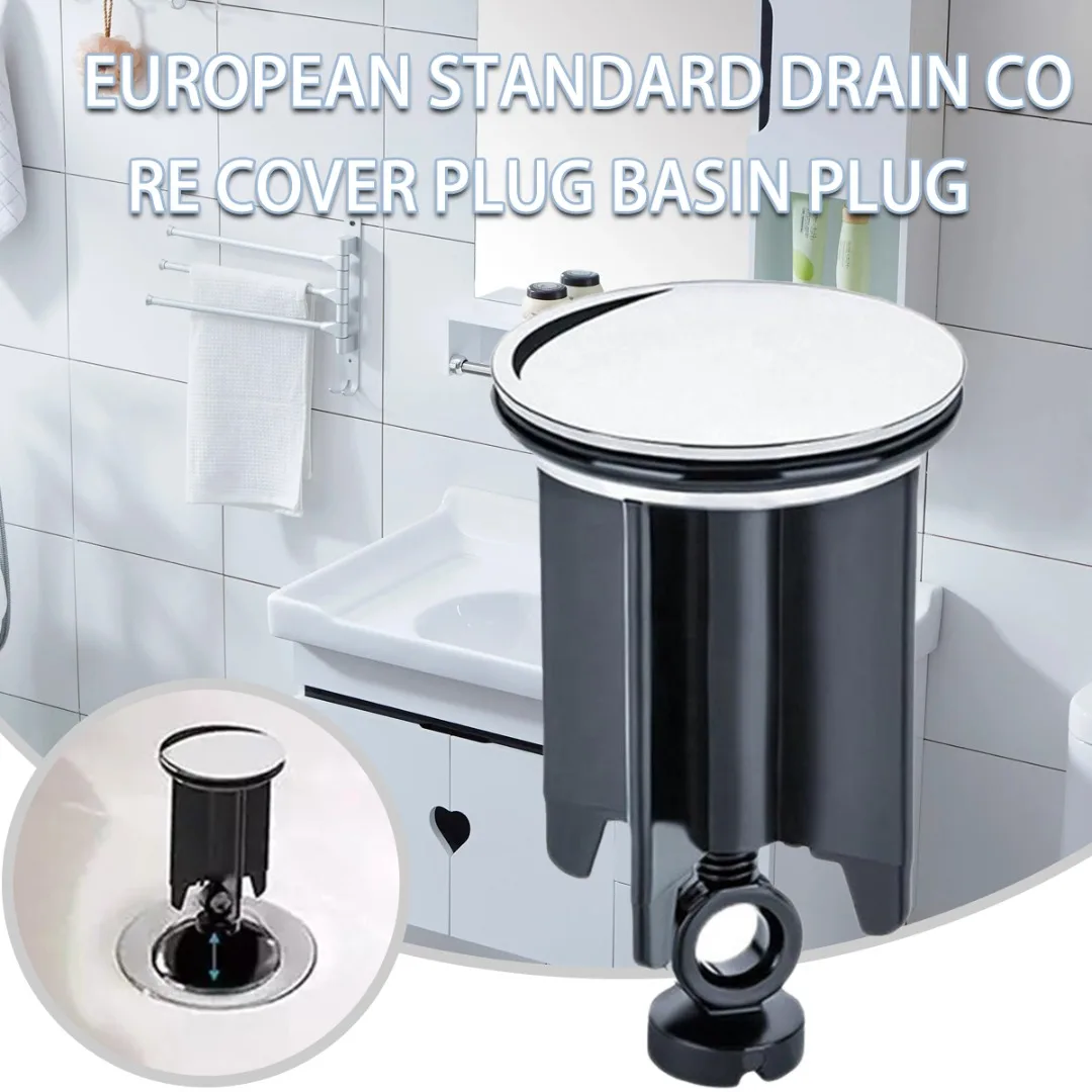 40mm Wash Basin Plugs Copper Cover Sink Leaking Stopper Home Bathroom Sinks Up Plug Stopper