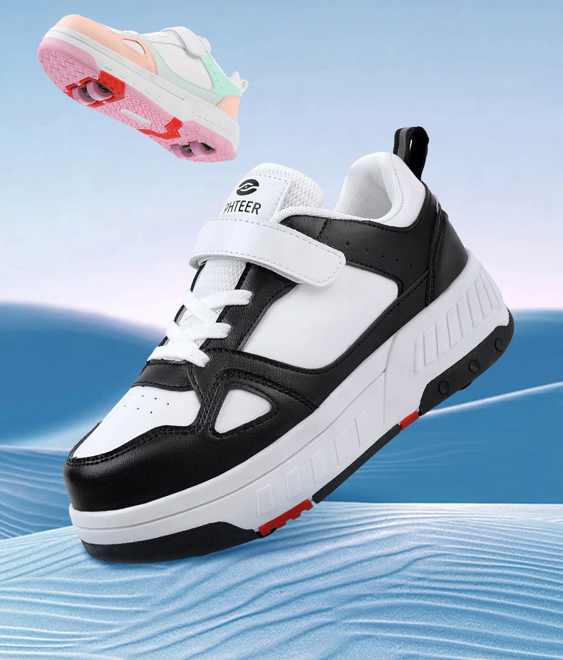 Description Picture 4 of itemRoller Skate Shoes Kids Sneakers Children Junior Boys Girls Birthday Gift With Wheels Rollerskates Outdoor Sports Shoes Casual