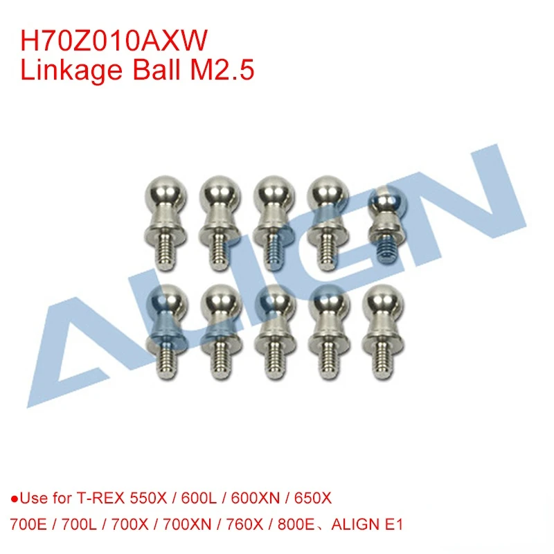 Allinea T-Rex 500X/600/650/700/800E Linkage Ball M2.5 Rc Parti Di Elicotteri