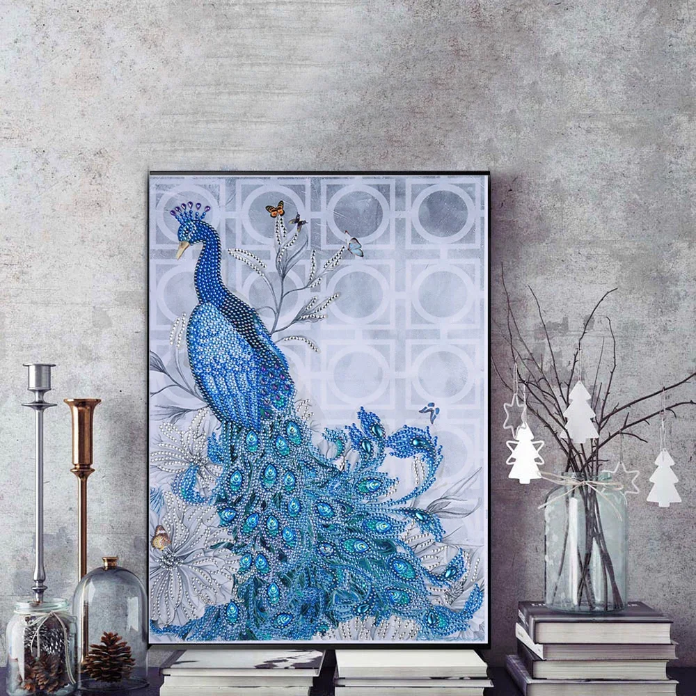 Diamond Painting Set 5D Animal Peacock Flower Cross Stitch