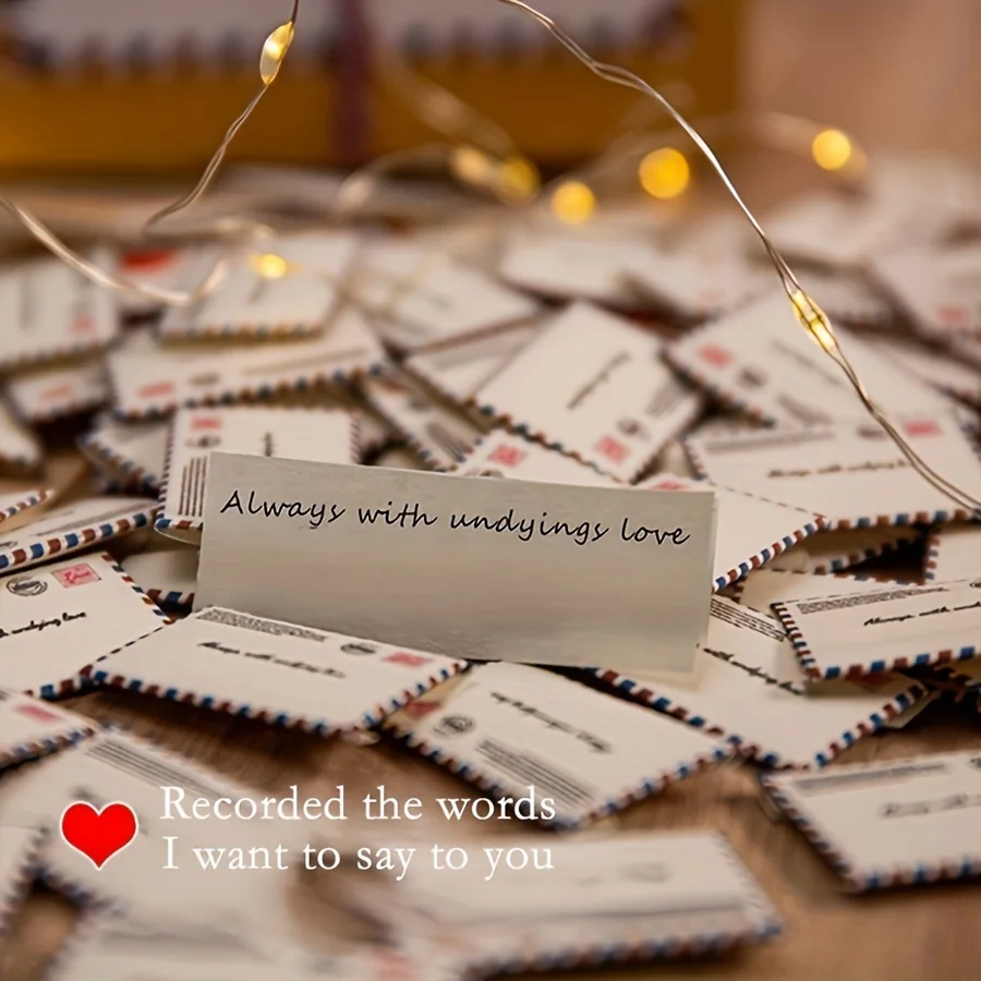 36pcs Mini Envelopes 36pcs Round Sticker Friend Lover Parent Graduation Valentine's Day Anniversary Gift