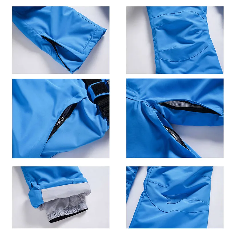 New Men and Women Winter Outdoor Ski Pants Windproof Waterproof Warm Breathable Snowboarding Pants Snow Sports Bibs Pants 5