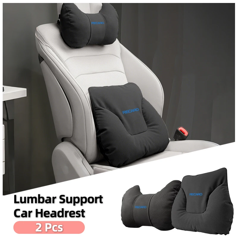 Ergonomic Headrest and Lumbar Support Seat Neck Pillow