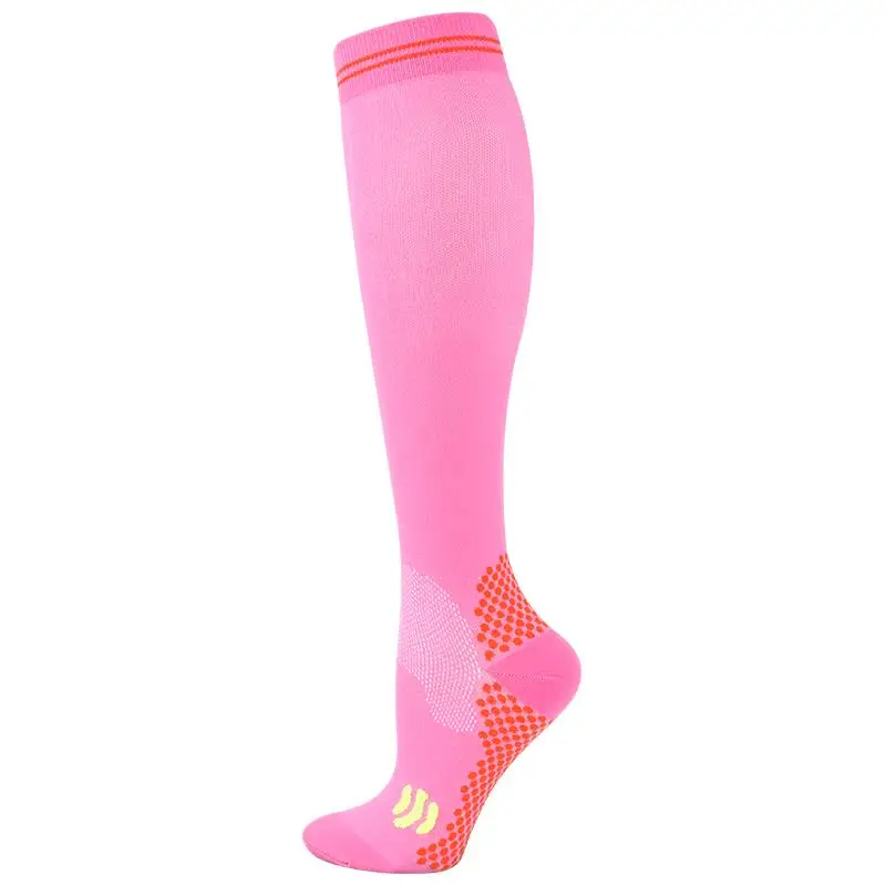 גרביים דחיסת גברים ספורט כדורגל ללא החלקה דליות עייפות הקלה הרגל הקלה הרגל חיצונית רכיבה על אופניים גמישות presure גרביים