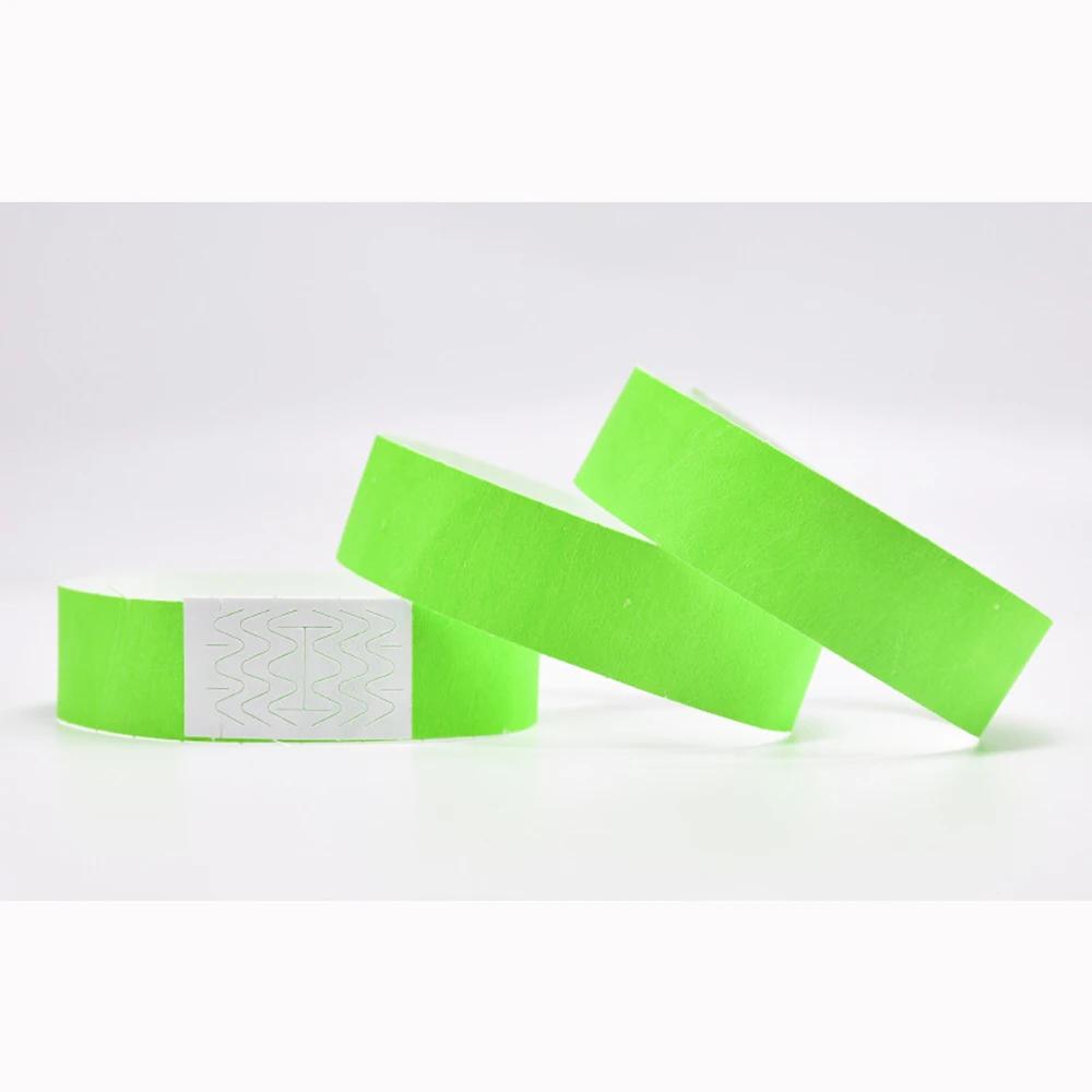 100pc Party Paper Bracelet Synthetic Paper Plastic for Tyvek Wristbands Sticky Wristband Print Pattern Party Wristbands