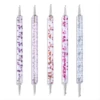 Set of 5 Professional Dual-ended Nail Art Dotting Pens for Intricate Nail Designs, Drawing, Painting, and Rhinestone Application 2