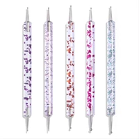 Set of 5 Professional Dual-ended Nail Art Dotting Pens for Intricate Nail Designs, Drawing, Painting, and Rhinestone Application 2